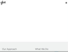 Tablet Screenshot of glue-creative.com